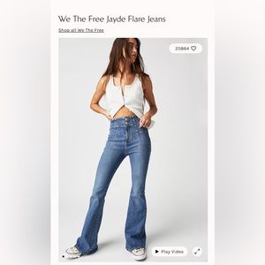 We The Free Jayde Flare Jeans. Size 26. Never worn.